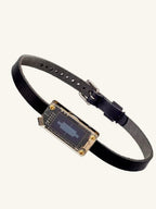 Voice - Activated LED Leather Choker & Earring - Hushcrafts LLC