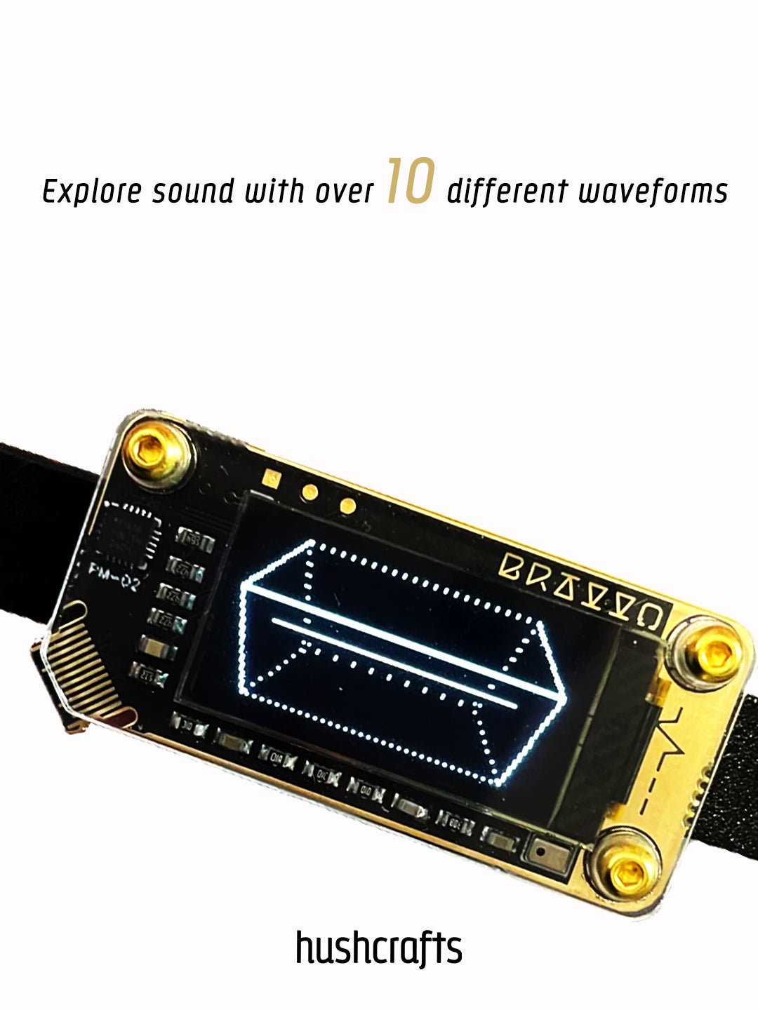 Voice - Activated LED Leather Choker – Sound Reactive Wearable Art - hushcrafts