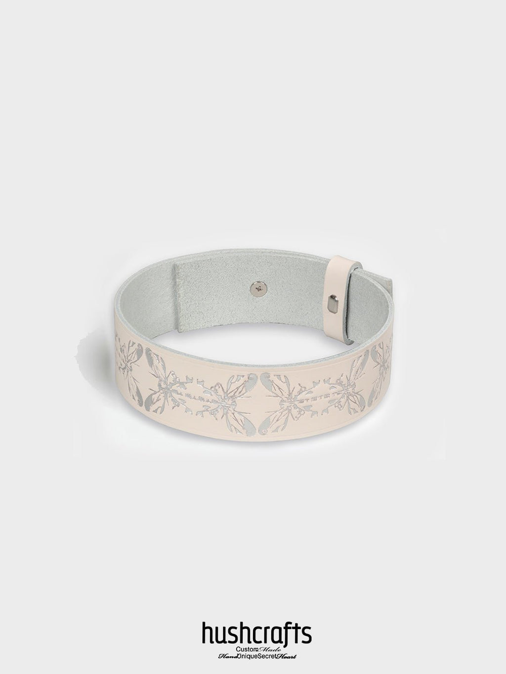 "Whispering Wings" Leather Choker - hushcrafts