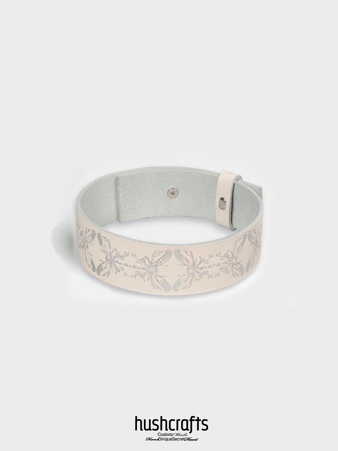 "Whispering Wings" Leather Choker - hushcrafts