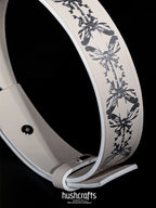 "Whispering Wings" Leather Choker - hushcrafts