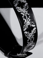 "Whispering Wings" Leather Choker - hushcrafts