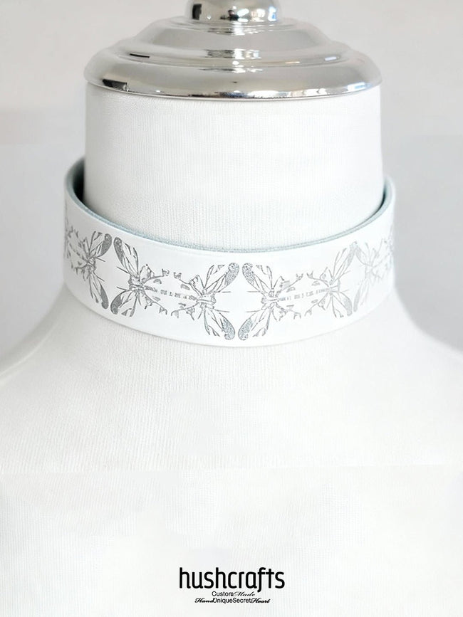 "Whispering Wings" Leather Choker Main Image