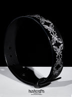 "Whispering Wings" Leather Choker - hushcrafts