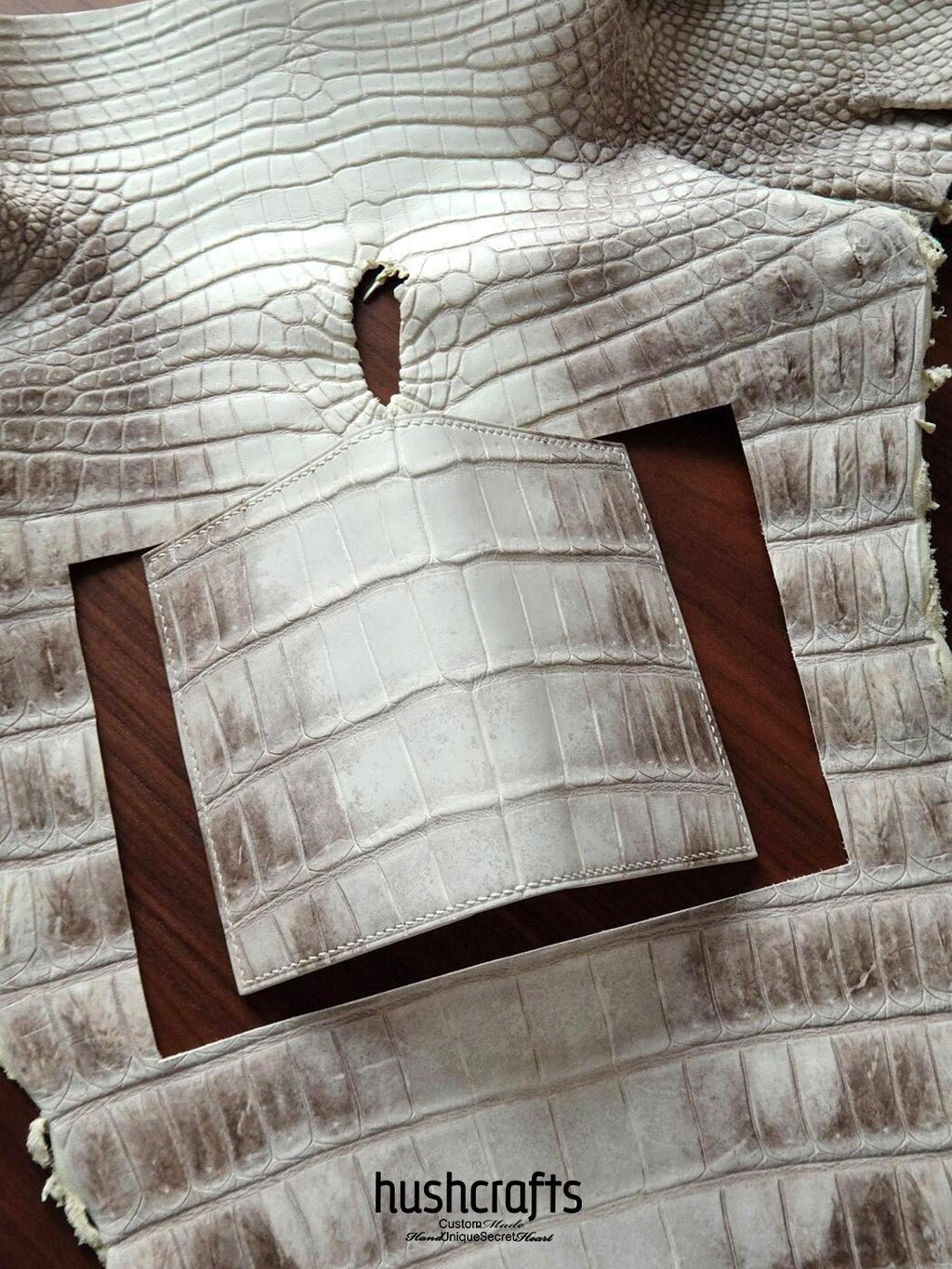 White Passport Holder - hushcrafts