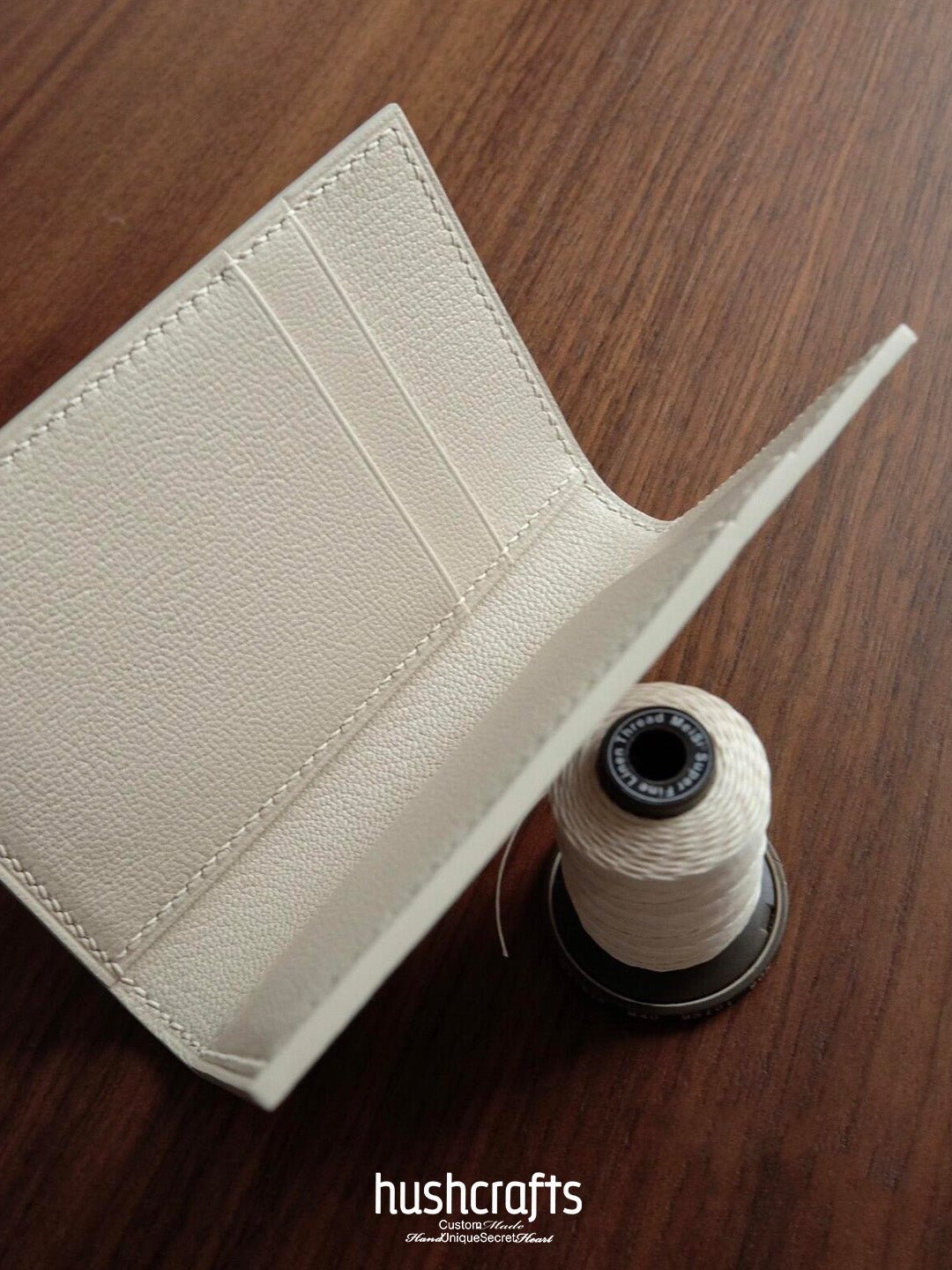 White Passport Holder - hushcrafts
