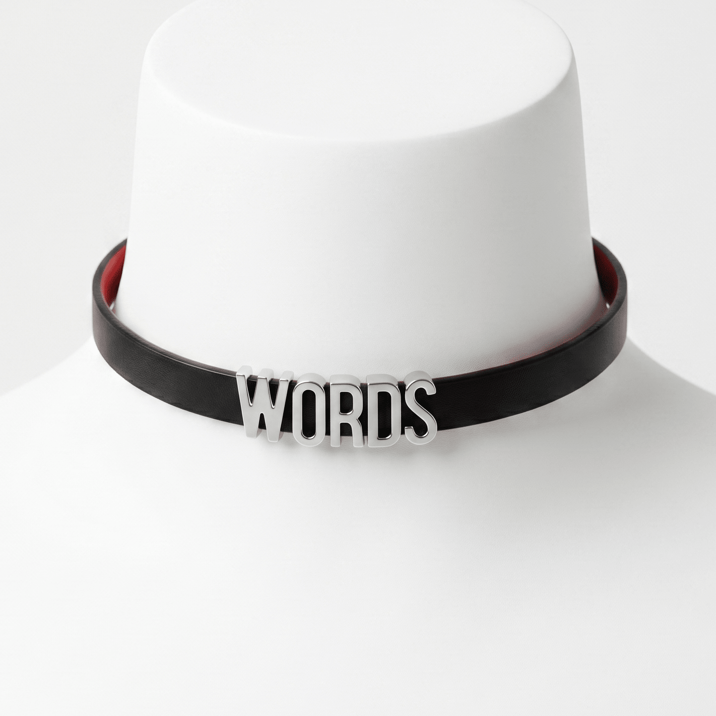 Words Collar – Full-Grain Leather Choker with Custom Gold-Tone Letter Studs | Hushcrafts® - Hushcrafts LLC